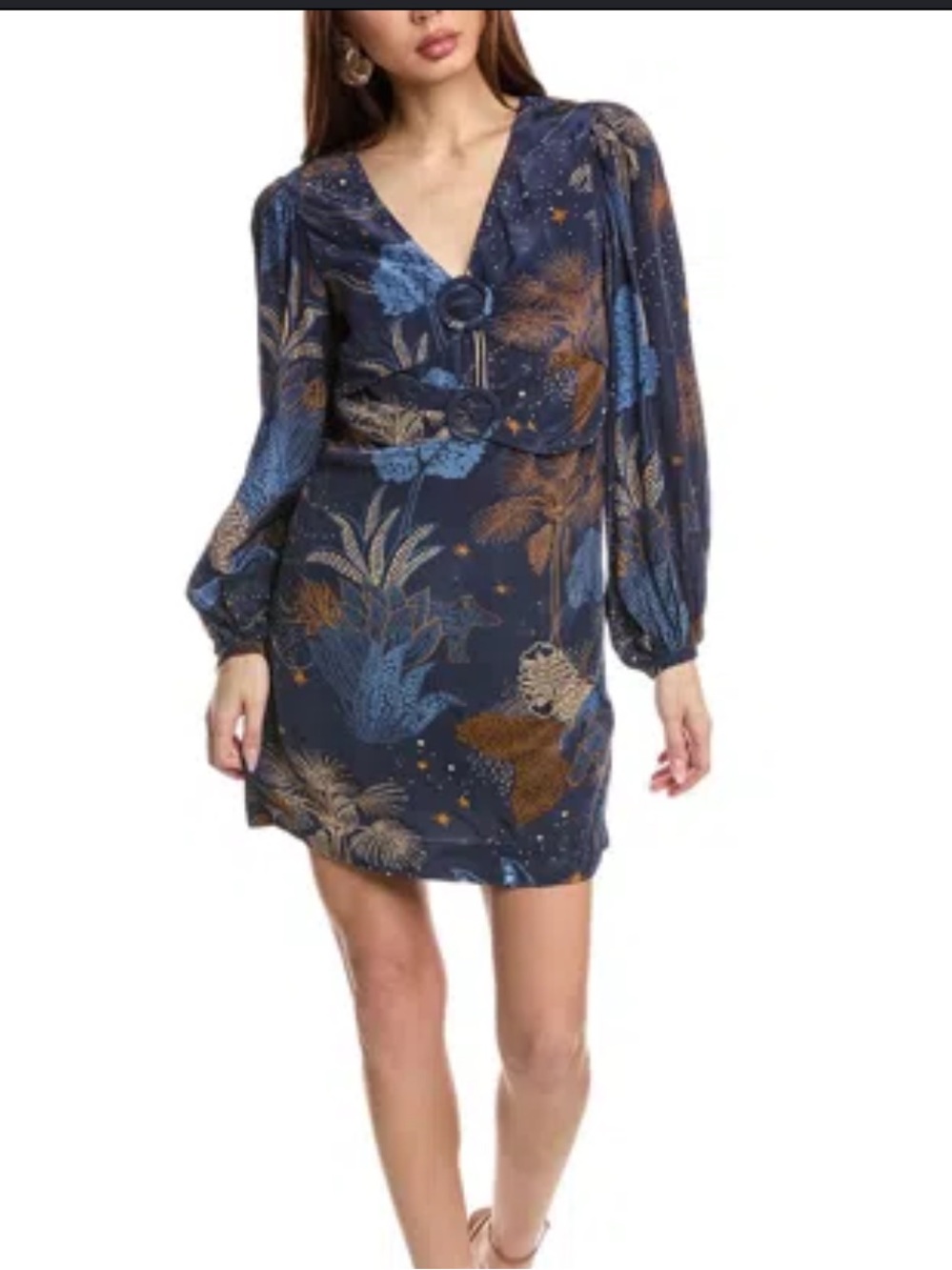 NWT farm rio night jungle mini dress